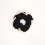 Knitted Lace Trim Scrunchie - Image 6