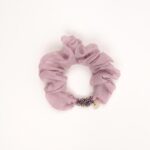 Sheer Beaded Scrunchie - Image 2