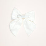 Satin Short-Tail Bow Hair Clip - Image 4