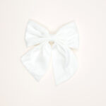Satin Short-Tail Bow Hair Clip - Image 2