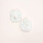 Pearl Accent Flower Hair Clips