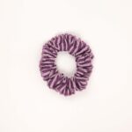 Striped Crochet-Trim Scrunchie - Image 3