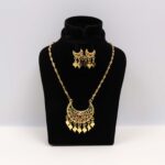 Moon Filigree Gold Necklace Set