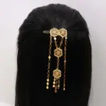Gold Chain Accent Hair Clip