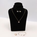 Bow Pendant Jewelry Set