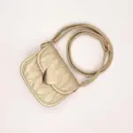 Mini Quilted Heart Crossbody Bag