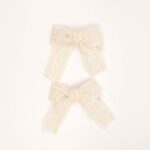 Lace Ribbon Bow Hair Clips