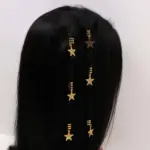 Star Charms Hair Rings