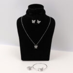Butterfly Pendant Jewelry Set - Image 2