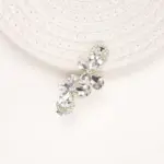 Gold Metal Crystal Butterfly Hair Clip