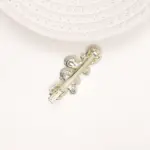 Gold Metal Crystal Butterfly Hair Clip - Image 2