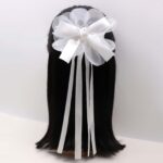 Ribbon Hair Clip with Tulle Bow