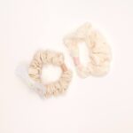 Lace and Butterfly Hair Scrunchie Set - Image 3