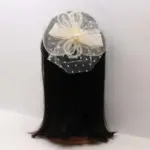 Mesh Bow Hair Clip Set with Hairband - Image 2