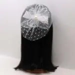 Mesh Bow Hair Clip Set with Hairband