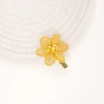 Six-Petal Metallic Filigree Hair Clip