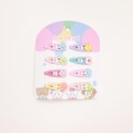 Mini Floral Pastel Snap Hair Clip Set