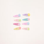 Mini Floral Pastel Snap Hair Clip Set - Image 2