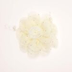 Crystal-Embellished Flower Hair Clip - Image 2