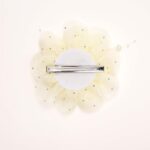 Crystal-Embellished Flower Hair Clip - Image 3