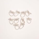 Pearl-Accent Mini Elastic Hair Tie Set - Image 3