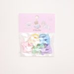 Multi-Color Mini Bow Elastic Hair Tie Set
