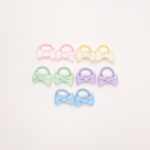 Multi-Color Mini Bow Elastic Hair Tie Set - Image 2